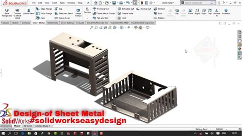 creating a sheet metal part in solidworks|SolidWorks sheet metal basics.